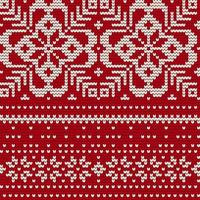 Traditional knitting pattern for Ugly Sweater vector