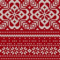 Traditional knitting pattern for Ugly Sweater vector