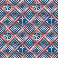 Grandma knitting pattern for Ugly Sweater vector