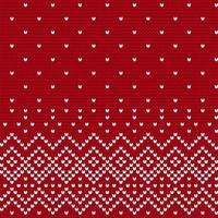 Traditional knitting pattern for Ugly Sweater vector