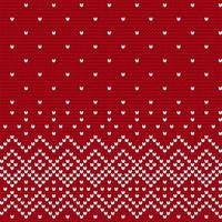 Traditional knitting pattern for Ugly Sweater vector