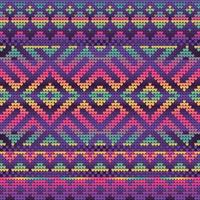 Violet Gradient Colors Pattern of Christmas Knitting vector