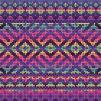 Violet Gradient Colors Pattern of Christmas Knitting vector