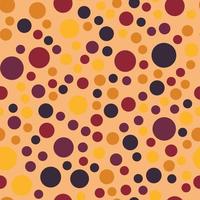 Colorful polka dot pattern vector