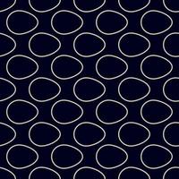 Ovals outline horizontal vector pattern