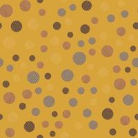 Polka dot pattern bright yellow color vector