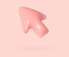 Cursor 3d simbol vector