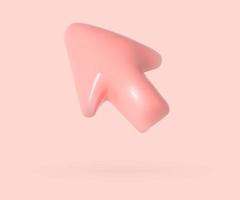 Cursor 3d simbol vector