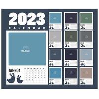 Nice Calendar new background 2023 vector