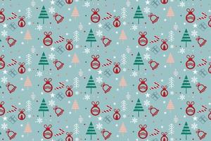 Winter seamless pattern with christmas trees, spruce woods on background. Surface design for wrapping, giftwrap, textile, fabric, paperand scrapbook wallpaper vector
