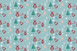 Winter seamless pattern with christmas trees, spruce woods on background. Surface design for wrapping, giftwrap, textile, fabric, paperand scrapbook wallpaper vector