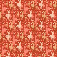 Baby Deer Hand drawn pattern design vector