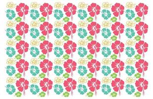 Colorful Tropical Leaf Vector Pattern Background.eps