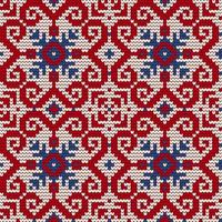 Traditional knitting pattern for Ugly Sweater vector
