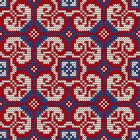 Traditional knitting pattern for Ugly Sweater vector