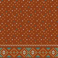 Traditional knitting pattern for Ugly Sweater vector