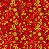 Seamless pattern in slavic folk style vector