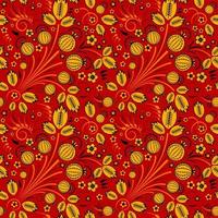 Seamless pattern in slavic folk style vector