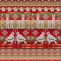 Red Gradient Colors Pattern of Christmas Sweater vector