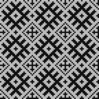 Traditional Baltic knitting pattern vector