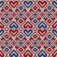 Traditional knitting pattern for Ugly Sweater vector