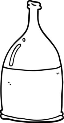 line drawing cartoon bottle