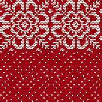 Traditional knitting pattern for Ugly Sweater vector