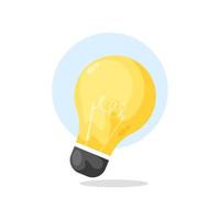 Light bulb ideas icon cartoon illustration vector