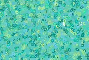 Light Green, Yellow vector cover with spots.