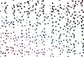 Light Multicolor, Rainbow vector texture in poly style with circles, cubes.