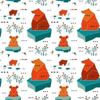 Modern animalistic textile pattern vector