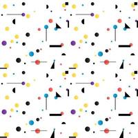 Abstract seamless pattern like Kandinsky vector