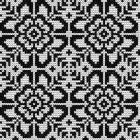 Traditional knitting pattern for Ugly Sweater vector