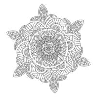 abstract mandala design of decorative round elements. Oriental vector illustration with round design element