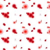 red molecules pattern vector