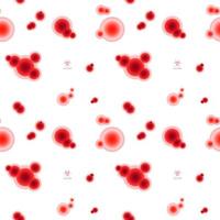 red molecules pattern vector