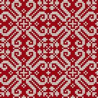 Traditional knitting pattern for Ugly Sweater vector