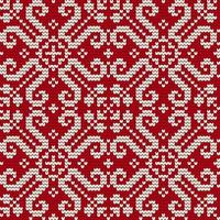 Traditional knitting pattern for Ugly Sweater vector