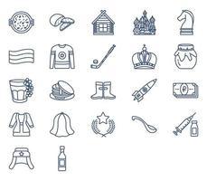 Magic and fairy tale icon set vector