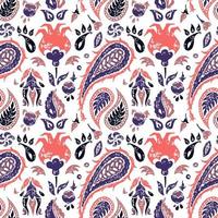 Seamless Paisley pattern in a lavander colors