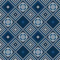 Knitting pattern with wheel for Ugly Sweater vector