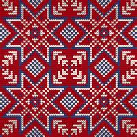 Traditional knitting pattern for Ugly Sweater vector