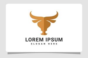 Bull, Cow, Cattle Head Logo Template Design Inspiration vector