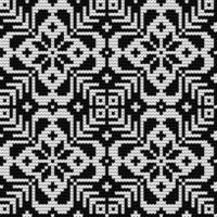 Traditional knitting pattern for Ugly Sweater vector