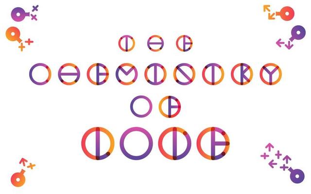 The chemistry of love flat color transition lettering
