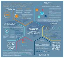 Business company vector infographics chart diagram