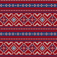 Traditional knitting pattern for Ugly Sweater vector