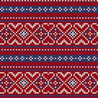 Traditional knitting pattern for Ugly Sweater vector