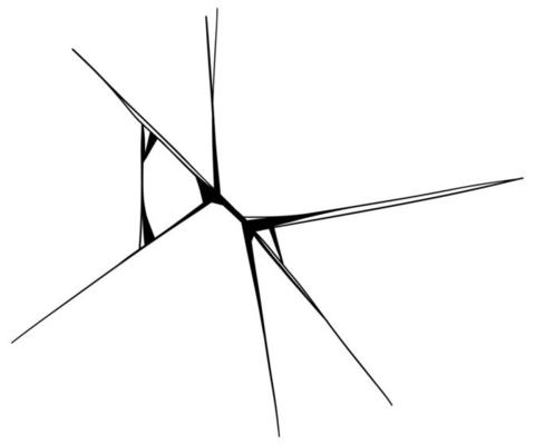 Glass cracks. Broken ice.