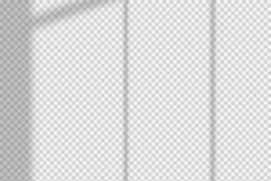 superposición de vector de sombra de ventana sobre fondo transparente. escena natural de iluminación suave realista.